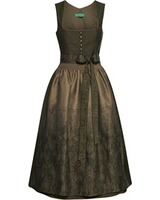 Langes Dirndl mit Hirschmotiv-Schürze, Country Line