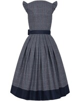 Karo-Dirndl Blau - Skye Romance - Krüger x Victoria Swarovski, Krüger Collection