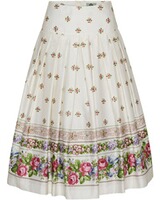 Midi-Rock mit Blumenmuster, Berwin