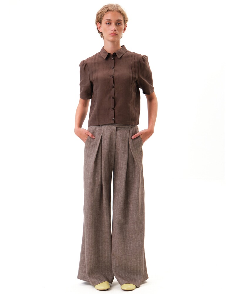 Weite Nadelstreifenhose Henrike, FELICITAS