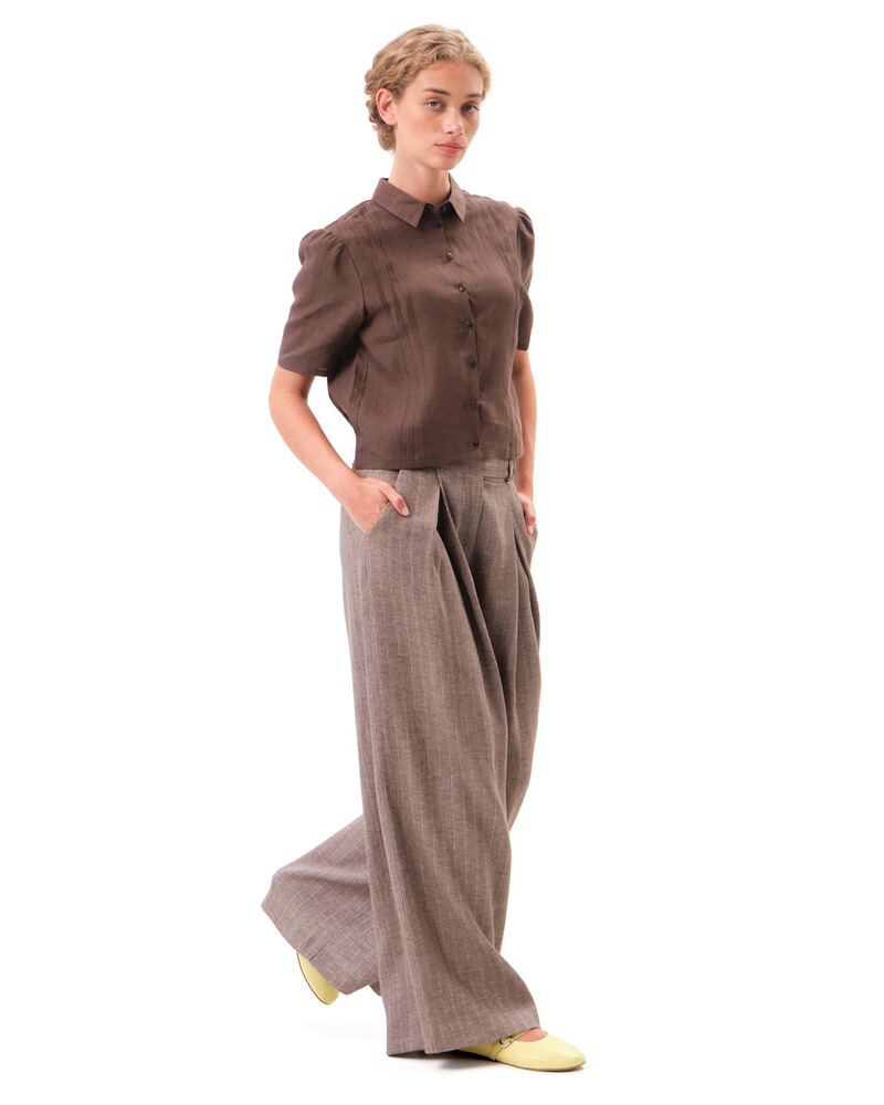 Weite Nadelstreifenhose Henrike, FELICITAS