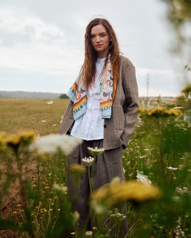 Weite Nadelstreifenhose Henrike, FELICITAS
