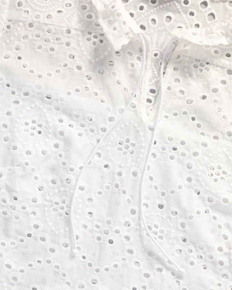 Bluse mit Lochstickerei, REITMAYER