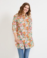 Lange Bluse mit Blumenmuster, HIGHMOOR