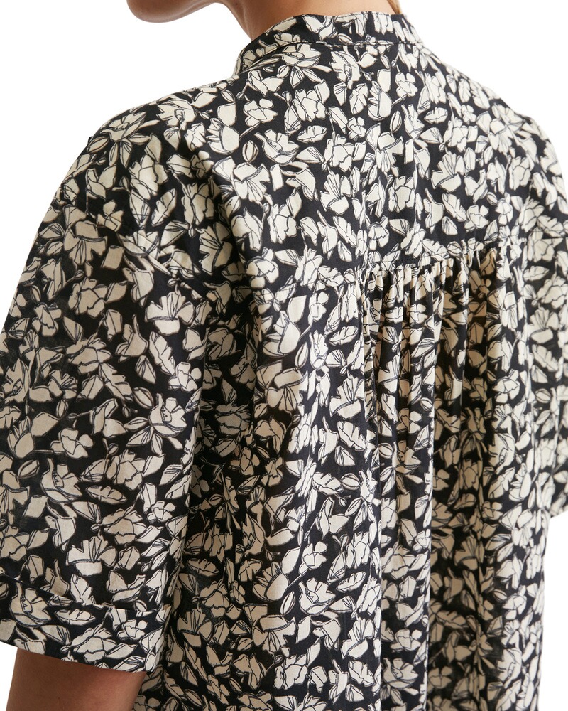 Halbarm-Hemdbluse mit Print, Marc O'Polo