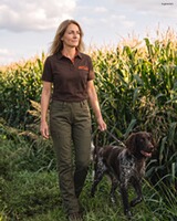 Damen Poloshirt Waldtier-Detail, Parforce Essential