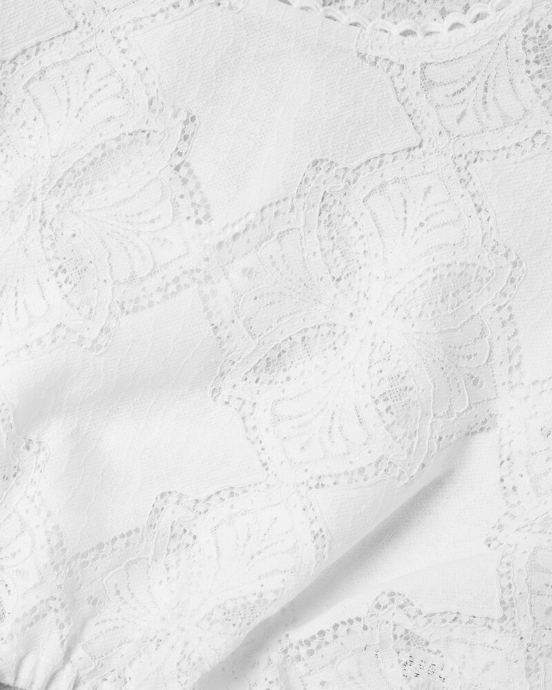 Langarm-Dirndlbluse aus Spitze, Krüger Collection