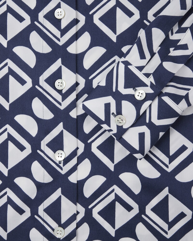 Hemdbluse mit Allover-Print, Seidensticker