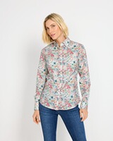 Bluse mit Blumenmuster, Brigitte von Schönfels
