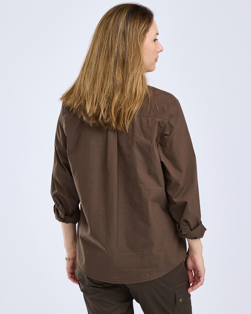 Bluse InsectSafe Poplin, Pinewood