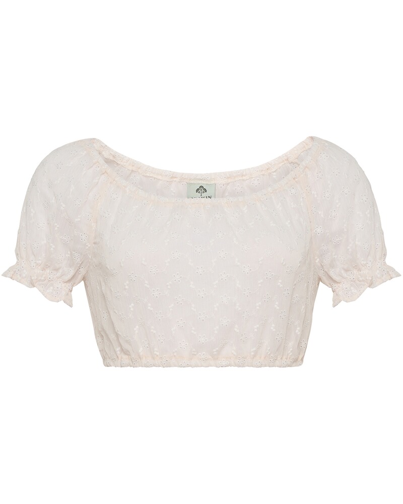Dirndlbluse mit Lochstick
