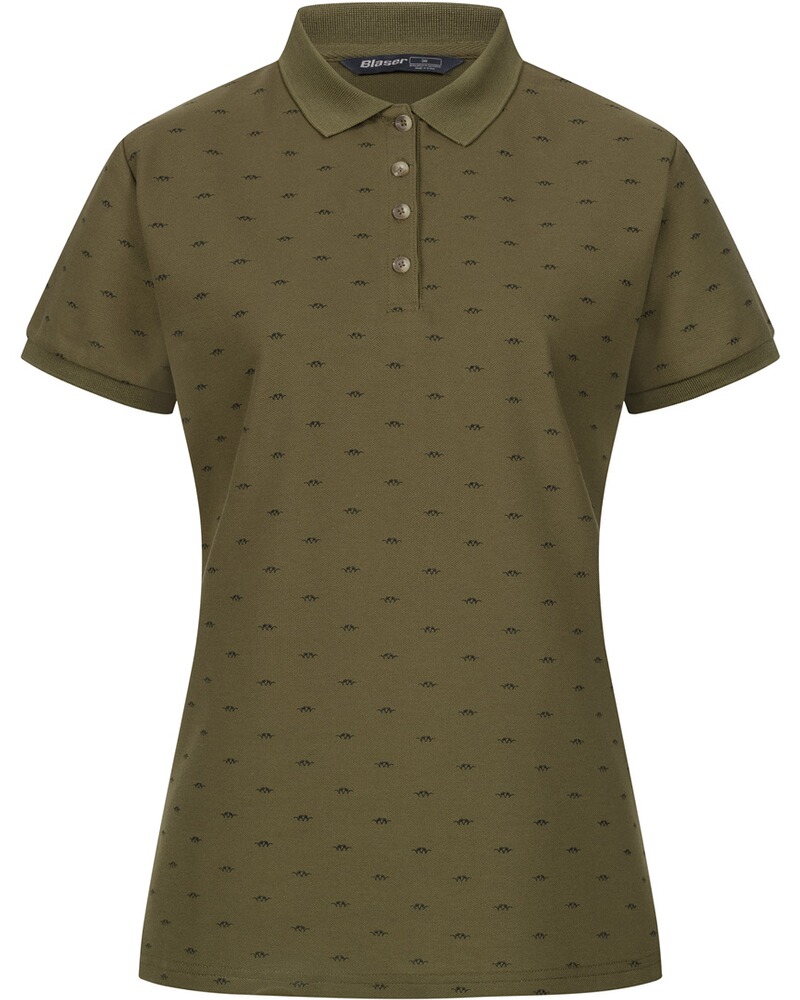 Damen Poloshirt Allover