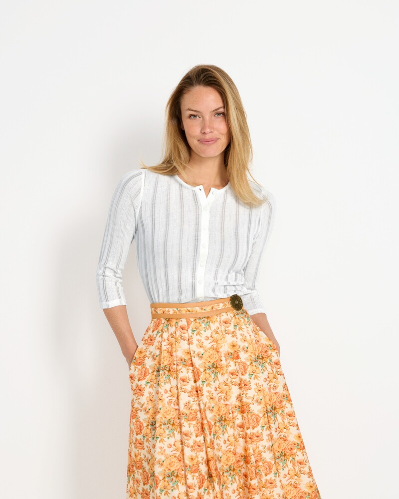 Spitzenbluse mit 3/4-Arm, Krüger