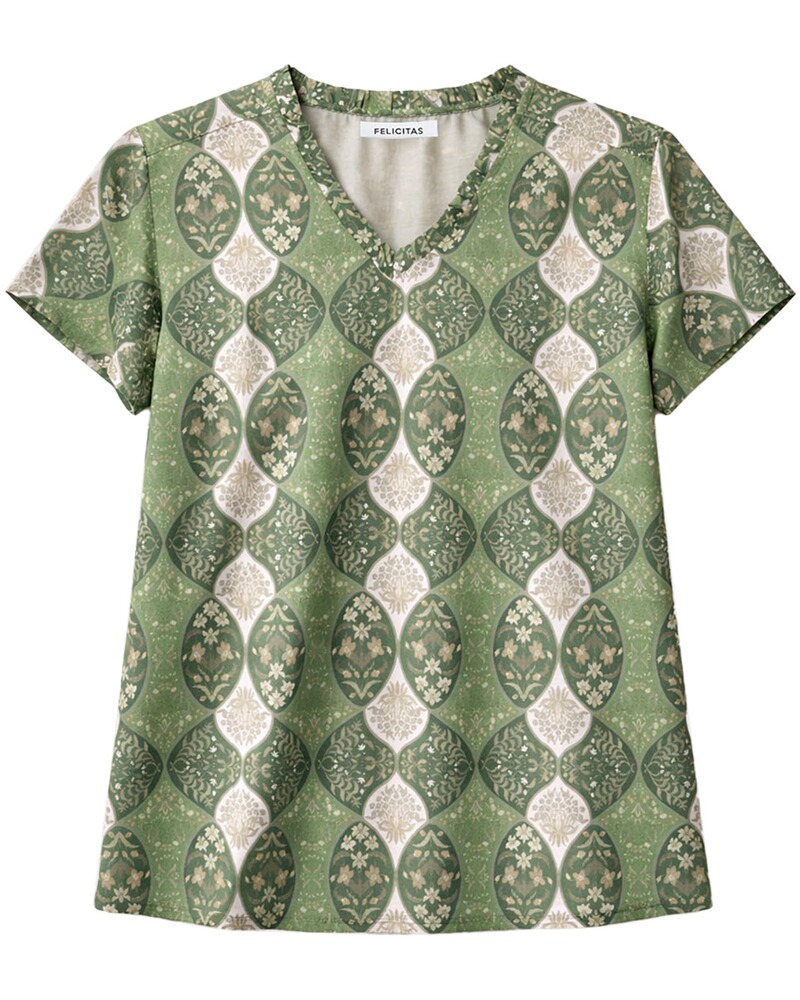 Halbarm-Blusenshirt Bernadette