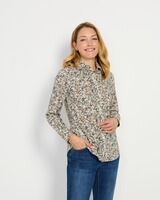 Popeline-Bluse mit Blumenmuster, Brigitte von Schönfels