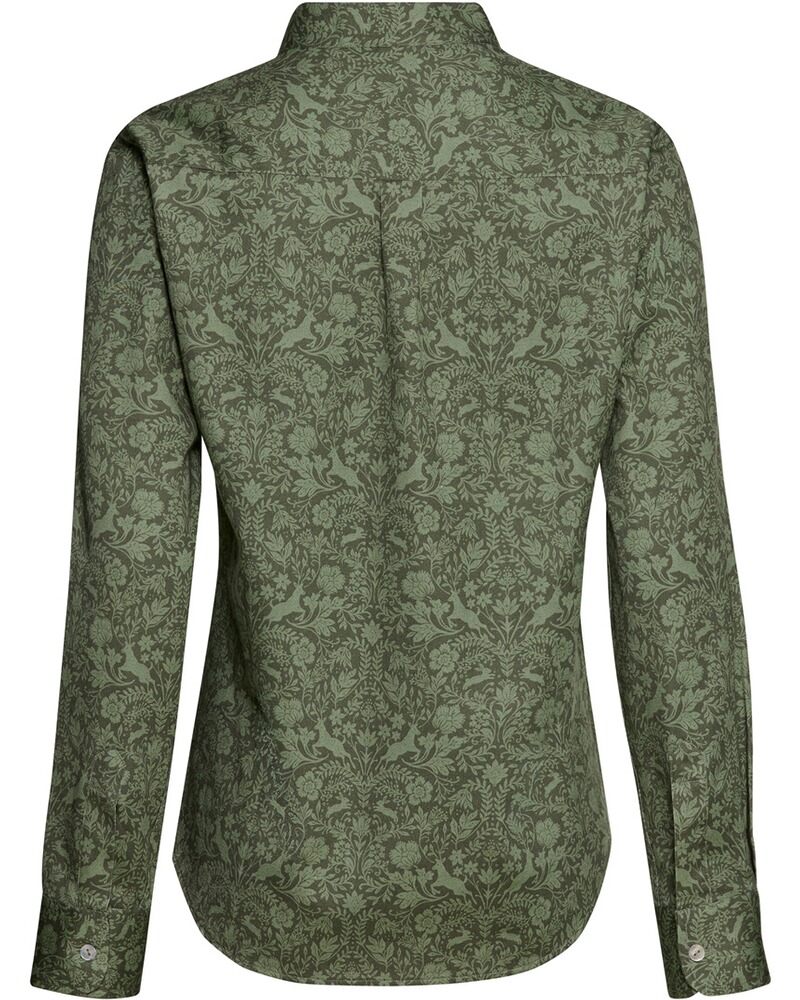 Stehkragenbluse mit Druck, REITMAYER