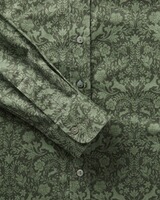 Stehkragenbluse mit Druck, REITMAYER
