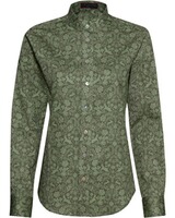 Stehkragenbluse mit Druck, REITMAYER