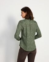 Stehkragenbluse mit Druck, REITMAYER