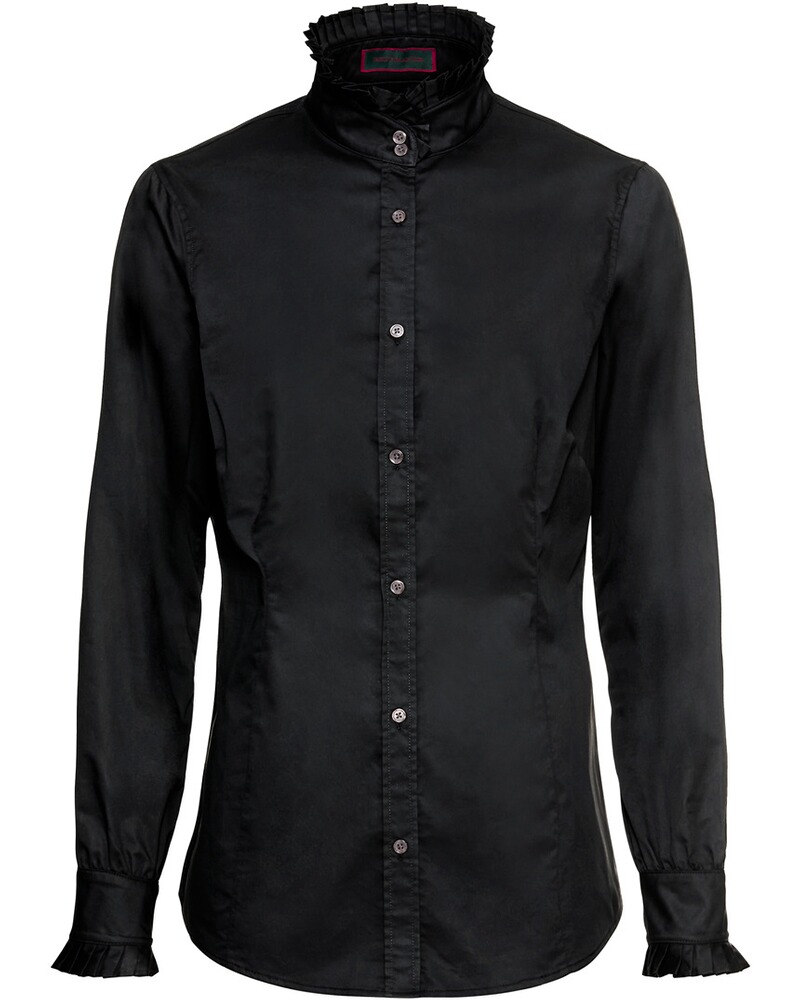 Bluse mit Rüschenkragen