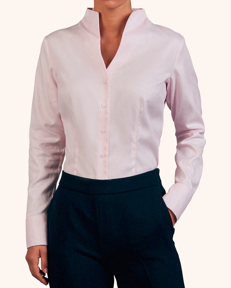 Twill Kelchkragenbluse, Seidensticker