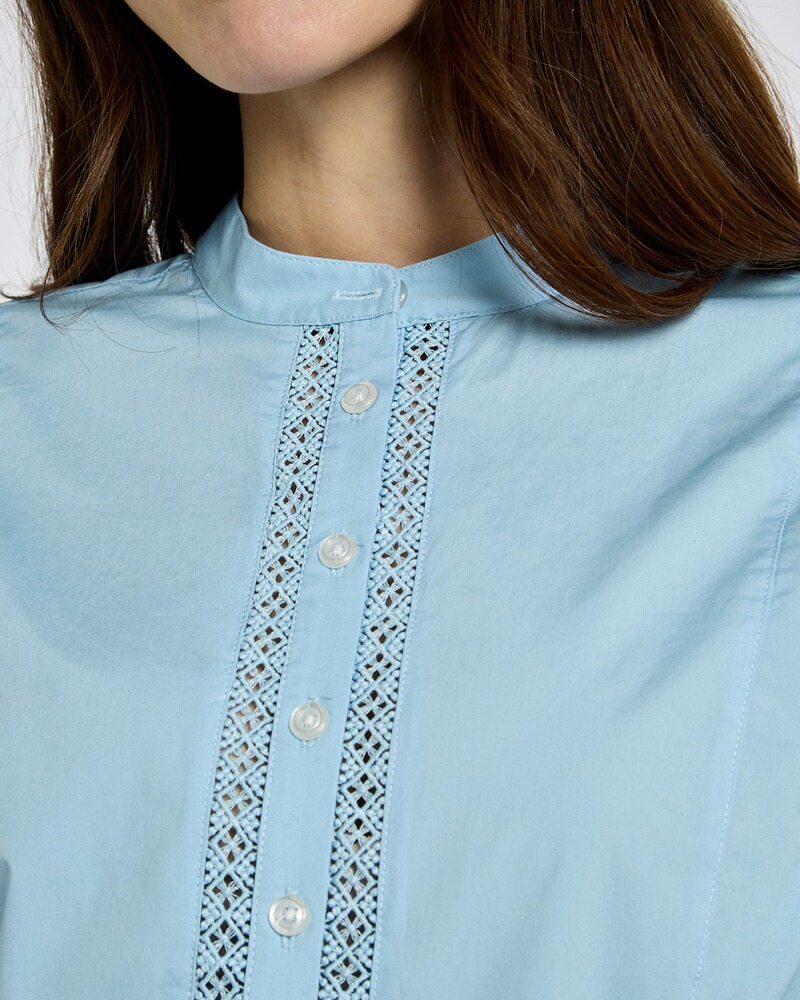 Bluse Waterlily mit Spitzeneinsatz, Dubarry