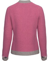 Linksstrickjacke mit Blümchen, Luis Steindl