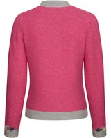Linksstrickjacke mit Blümchen, Luis Steindl