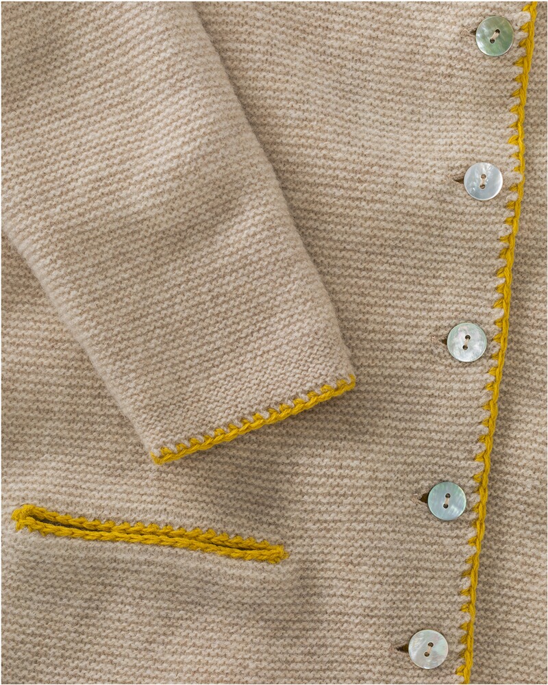 Linksstrickjacke mit Rückenstick, REITMAYER