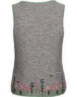 Kurze Strickweste mit Blumenstickerei, REITMAYER