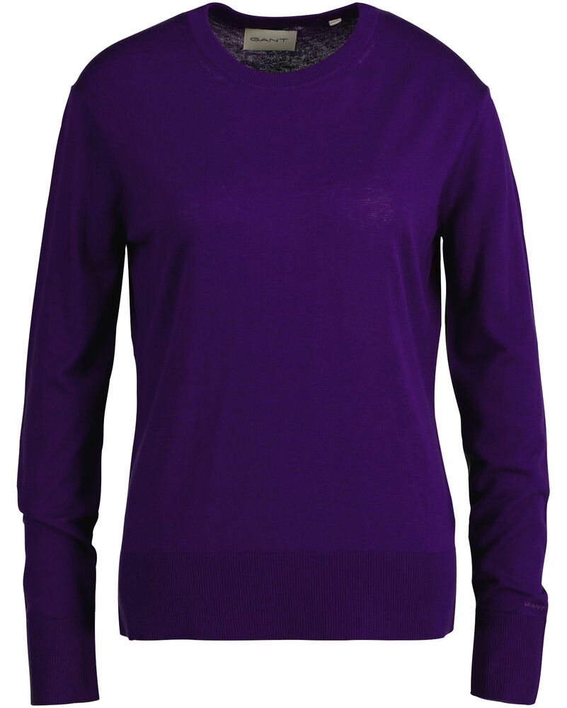 Feinstrick-Rundhalspullover