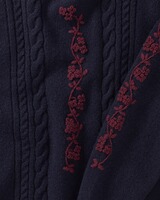 Pullover mit Blumenstickerei, REITMAYER