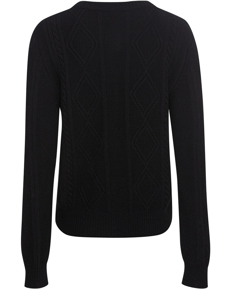 Strickjacke mit Samtband, REITMAYER