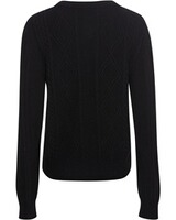 Strickjacke mit Samtband, REITMAYER