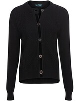 Strickjacke mit Samtband, REITMAYER