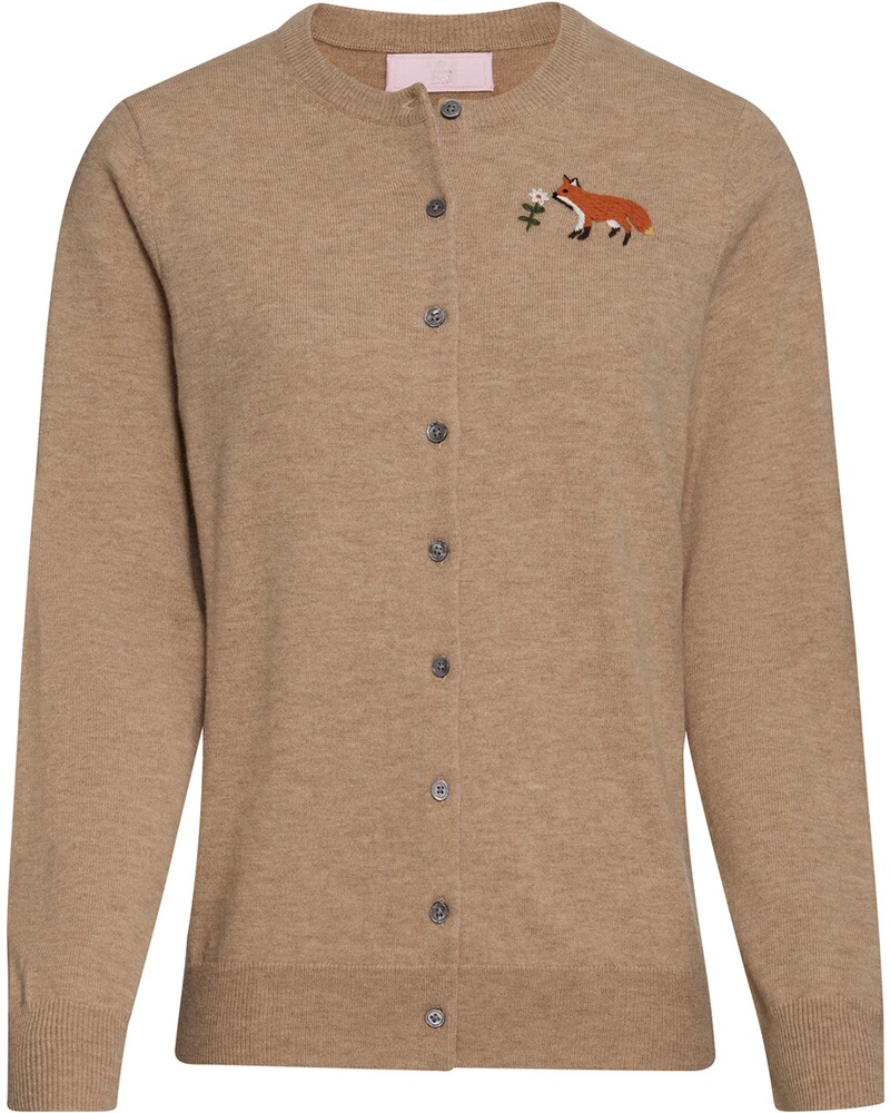 Cardigan mit Fuchsmotiv