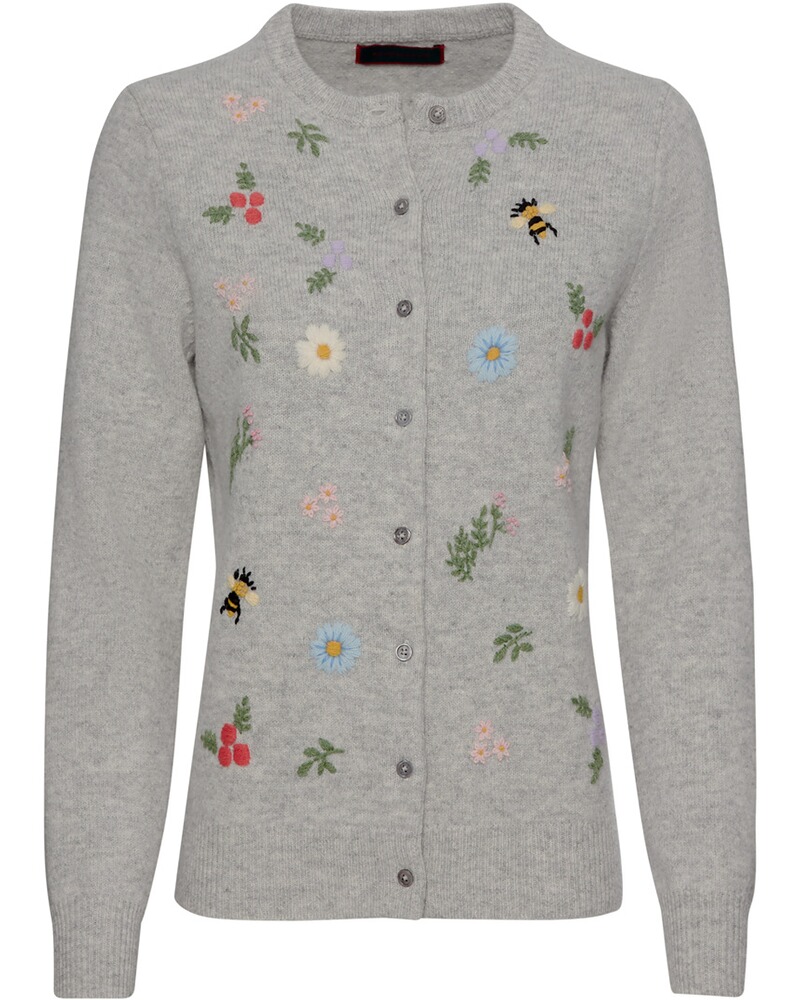 Cardigan mit Stickereien