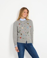 Cardigan mit Stickereien, REITMAYER