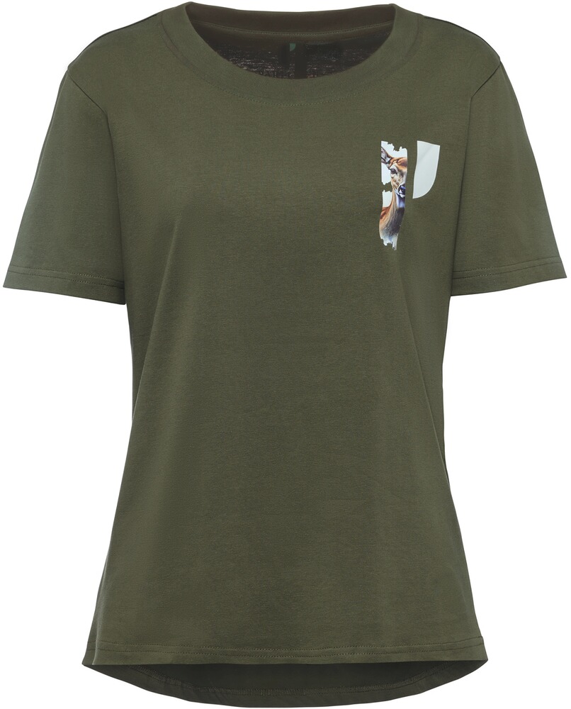 Damen T-Shirt Hirschkuh
