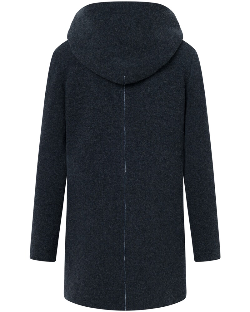 Kapuzen-Strickmantel Alina, Stapf