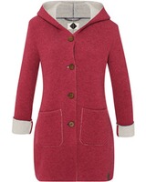 Kapuzen-Strickmantel Alina, Stapf