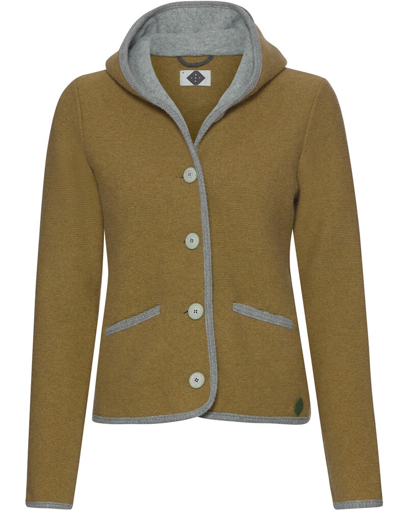 Kapuzen-Strickjacke Malwine