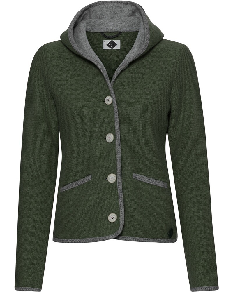 Kapuzen-Strickjacke Malwine