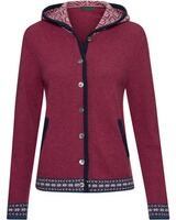 Kapuzen-Cardigan mit Jacquard-Muster, REITMAYER