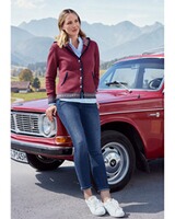 Kapuzen-Cardigan mit Jacquard-Muster, REITMAYER