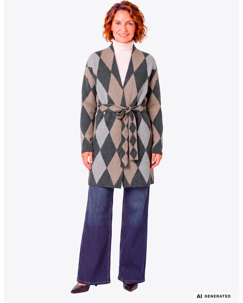 Strickmantel, White Label