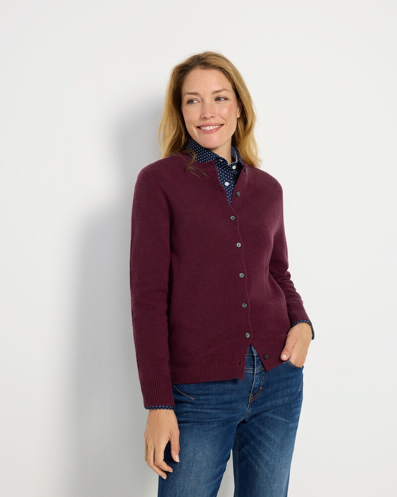 Lambswool Cardigan, HIGHMOOR