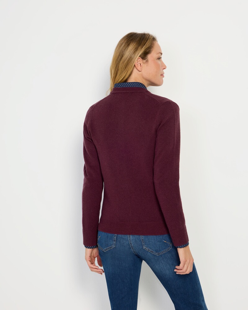 Lambswool Cardigan, HIGHMOOR