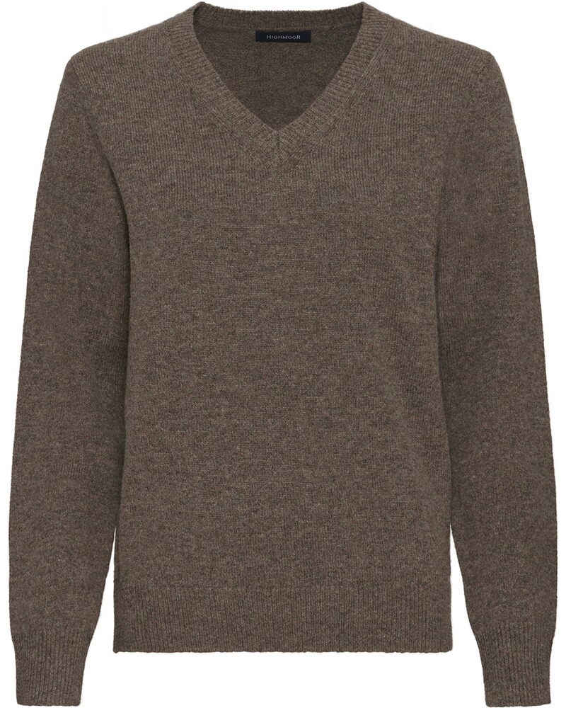 V-Pullover aus Lambswool