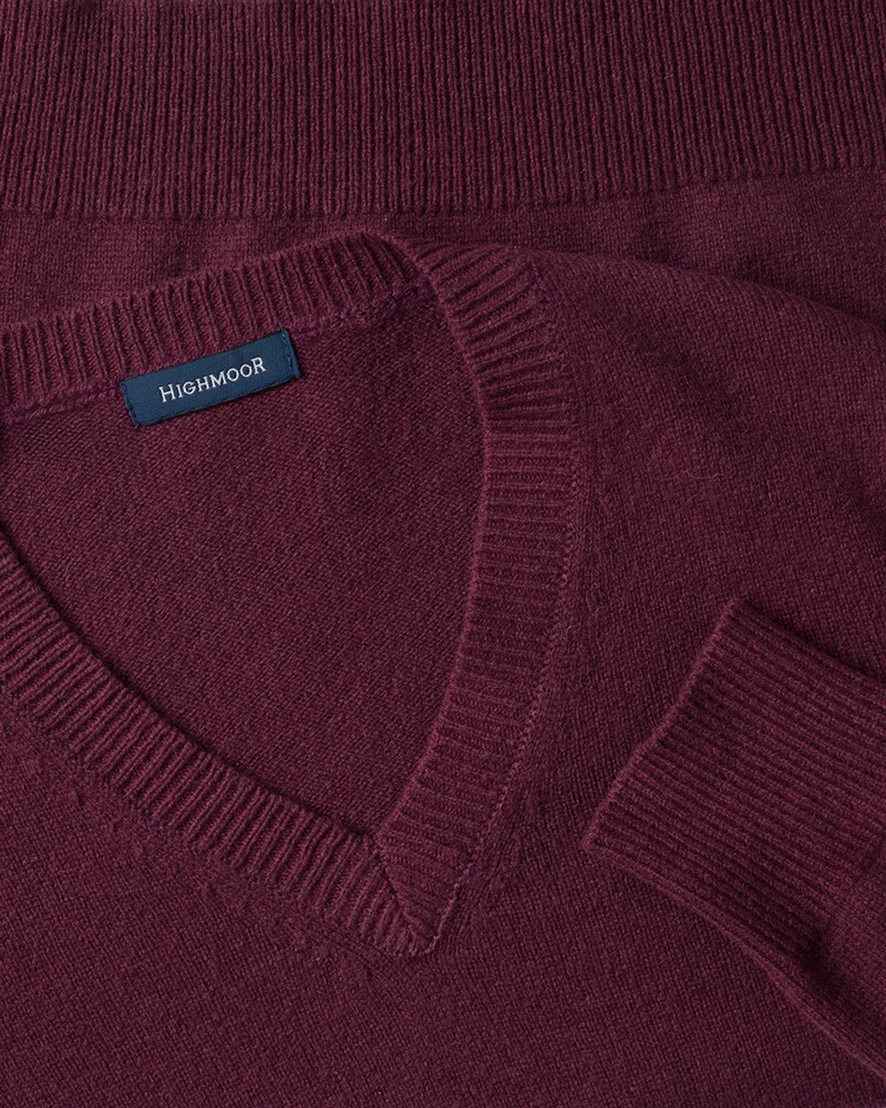 V-Pullover aus Lambswool, HIGHMOOR